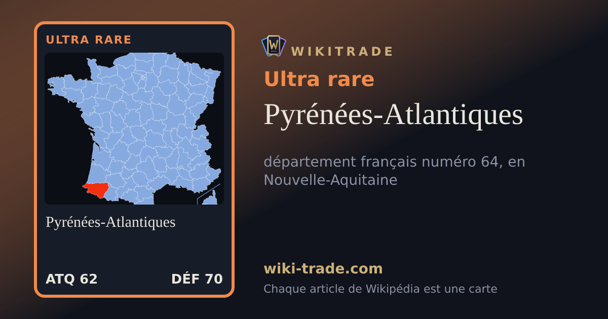 Pyrénées-Atlantiques — carte Ultra rare