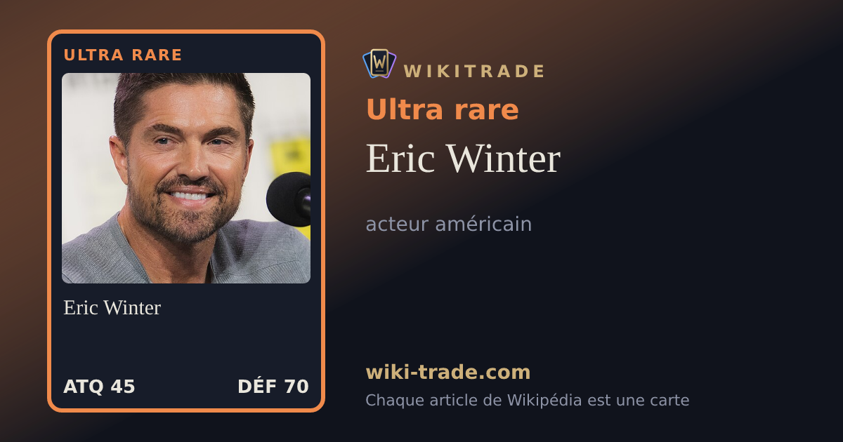 Eric Winter — carte Ultra rare