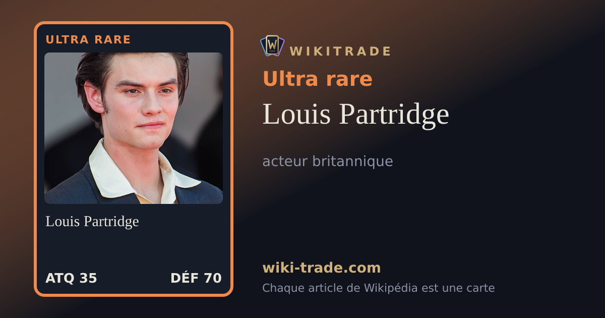 Louis Partridge — carte Ultra rare