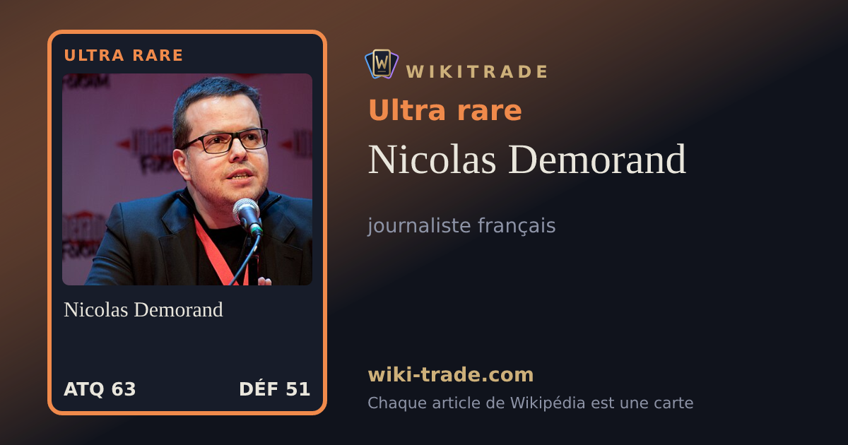 Nicolas Demorand — carte Ultra rare