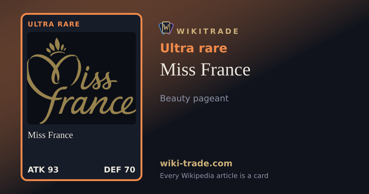 Miss France — Ultra rare card