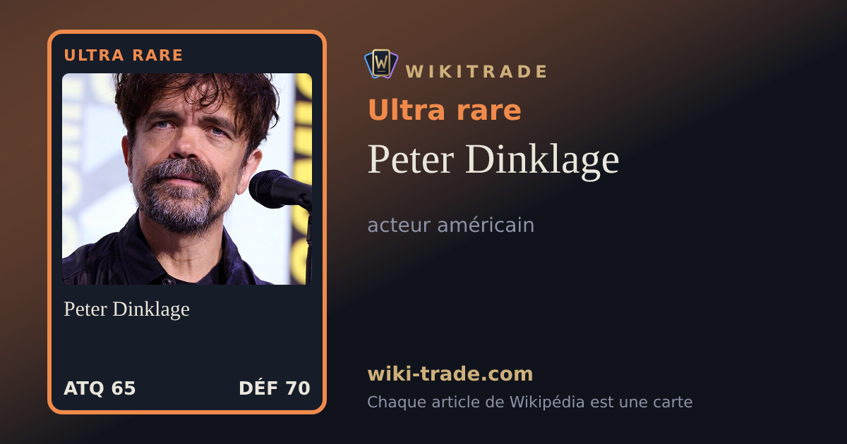 Peter Dinklage — carte Ultra rare