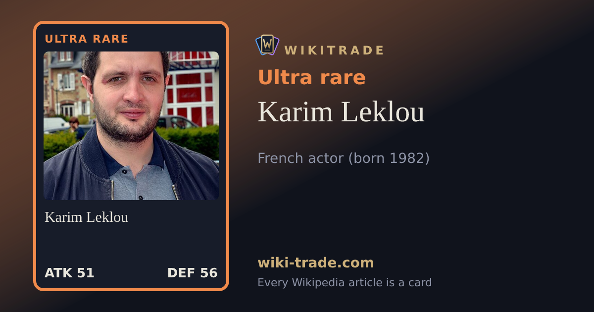 Karim Leklou — Ultra rare card