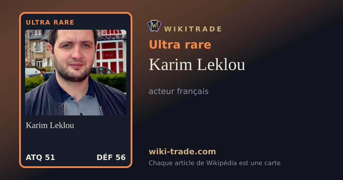 Karim Leklou — carte Ultra rare
