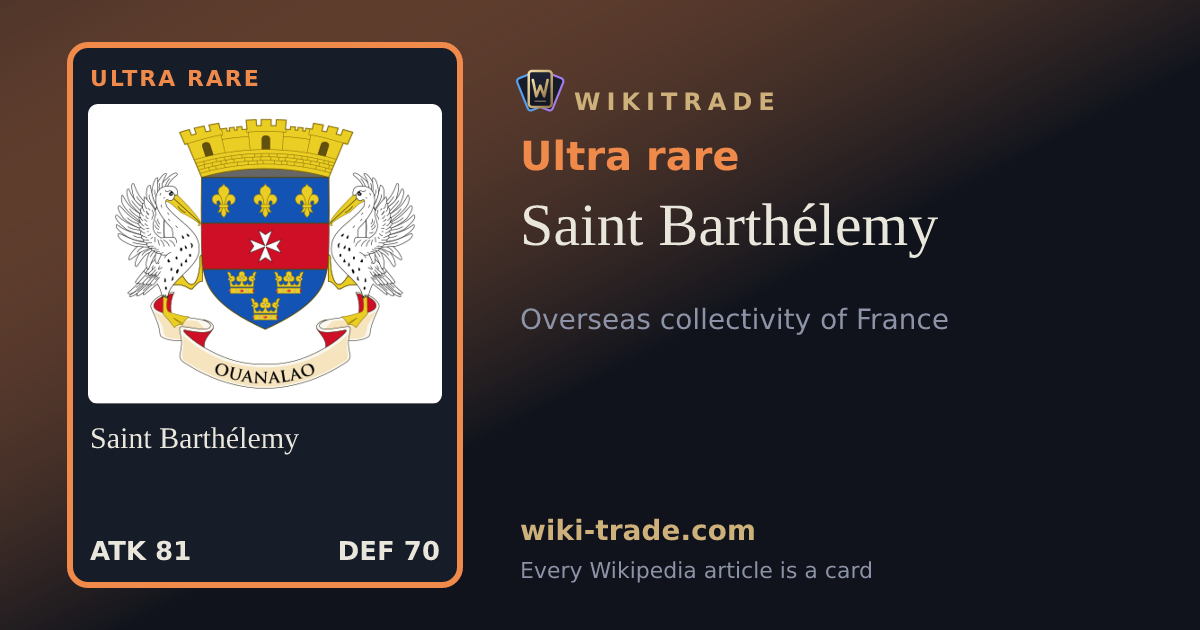 Saint Barthélemy — Ultra rare card