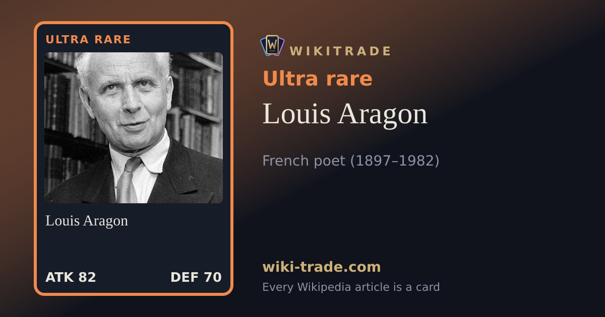 Louis Aragon — Ultra rare card