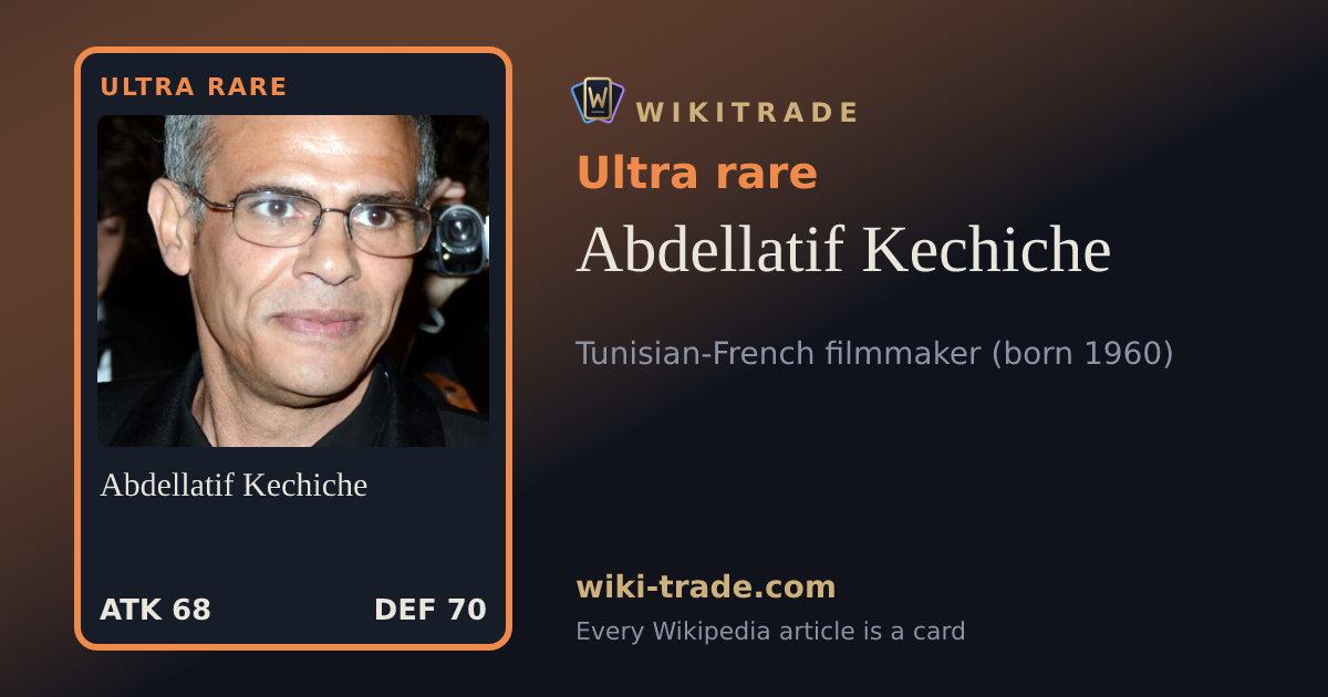 Abdellatif Kechiche — Ultra rare card