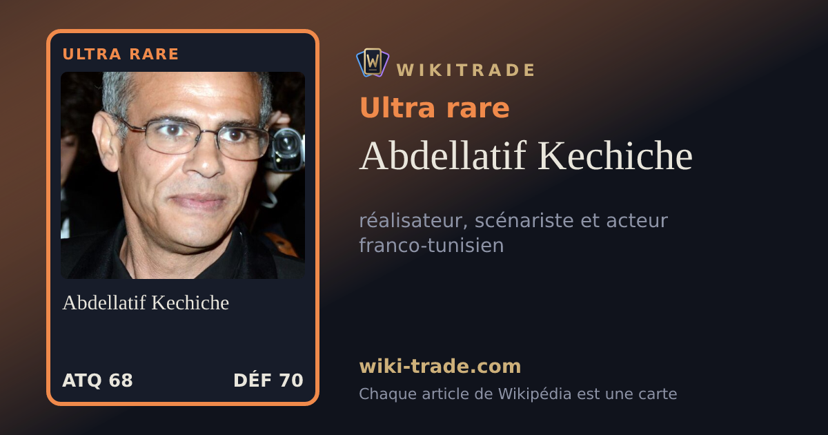 Abdellatif Kechiche — carte Ultra rare