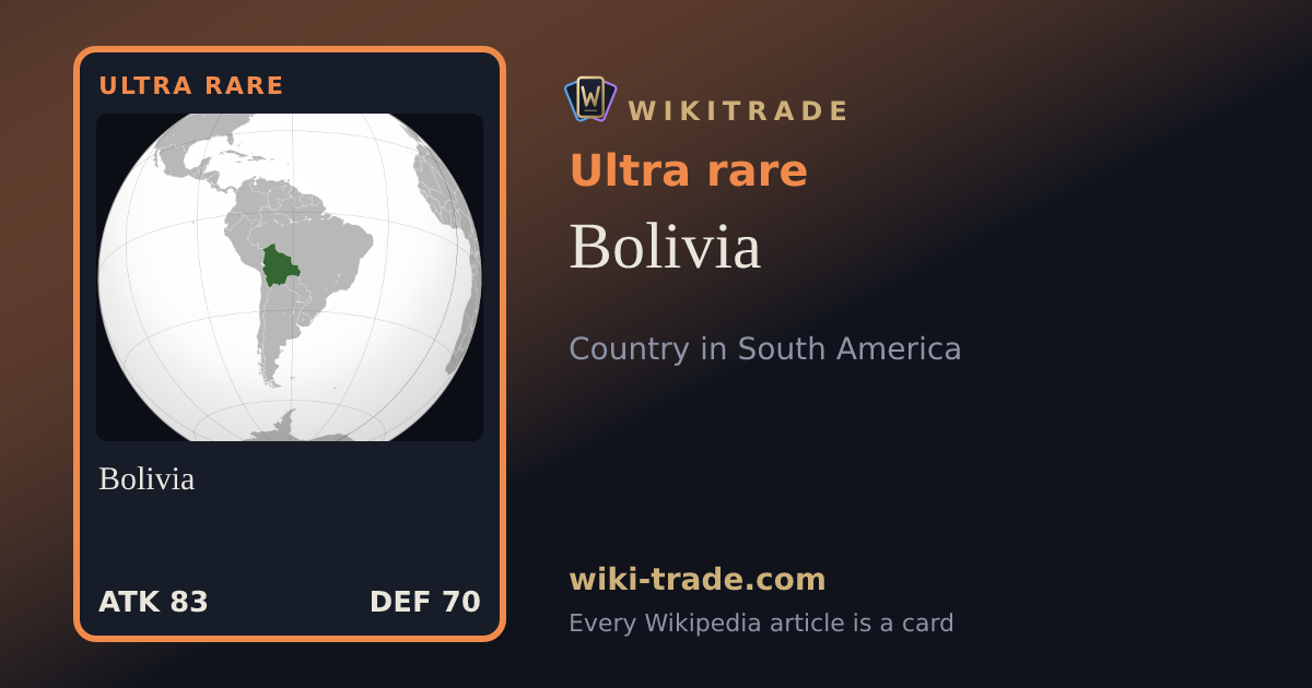 Bolivia — Ultra rare card