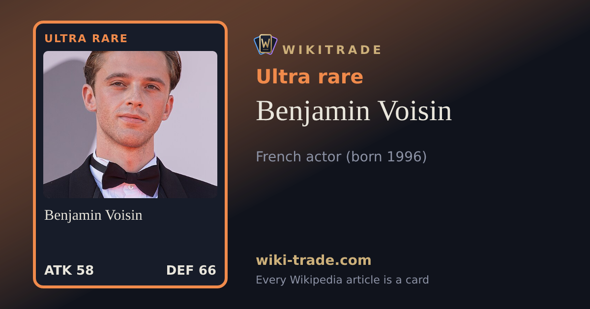 Benjamin Voisin — Ultra rare card