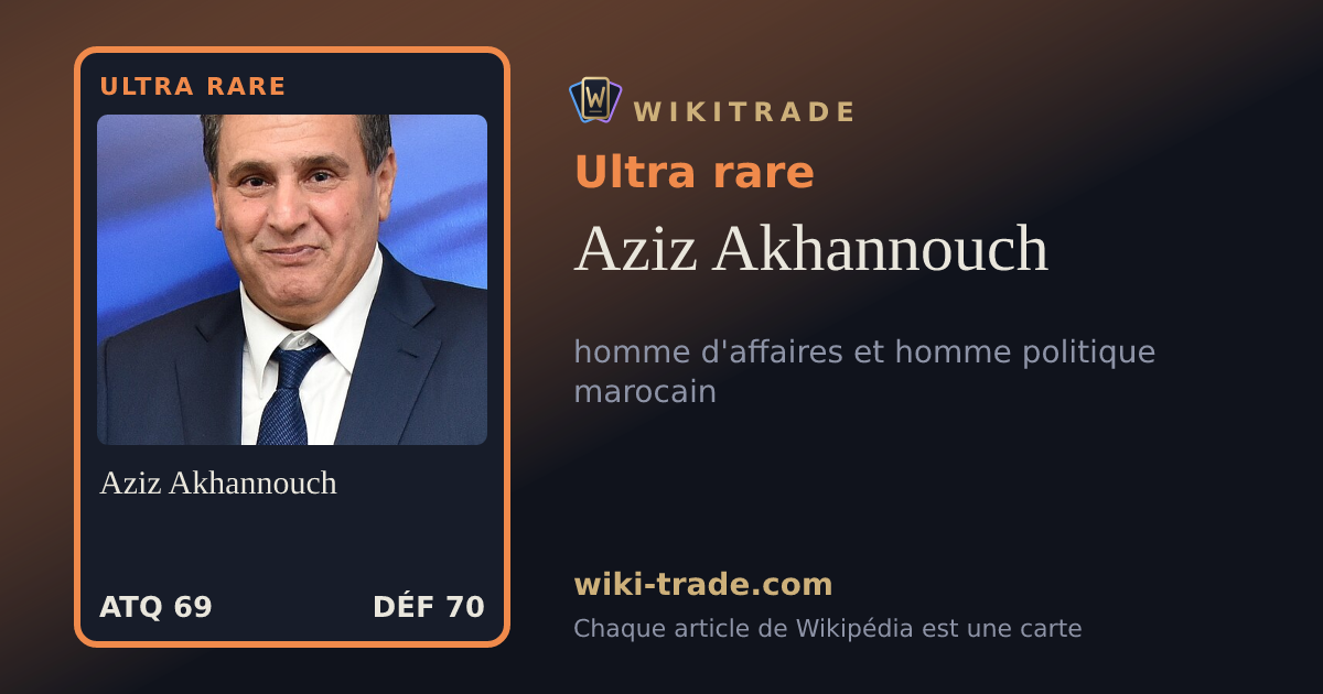 Aziz Akhannouch — carte Ultra rare