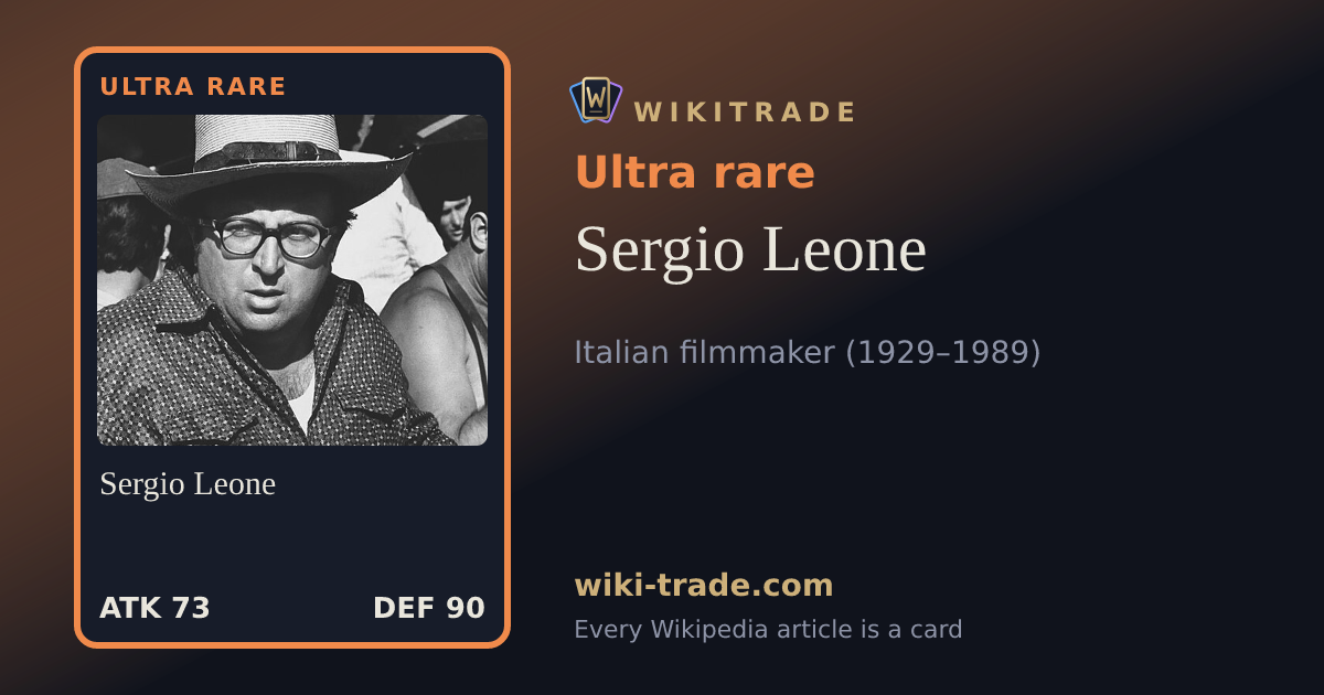 Sergio Leone — Ultra rare card