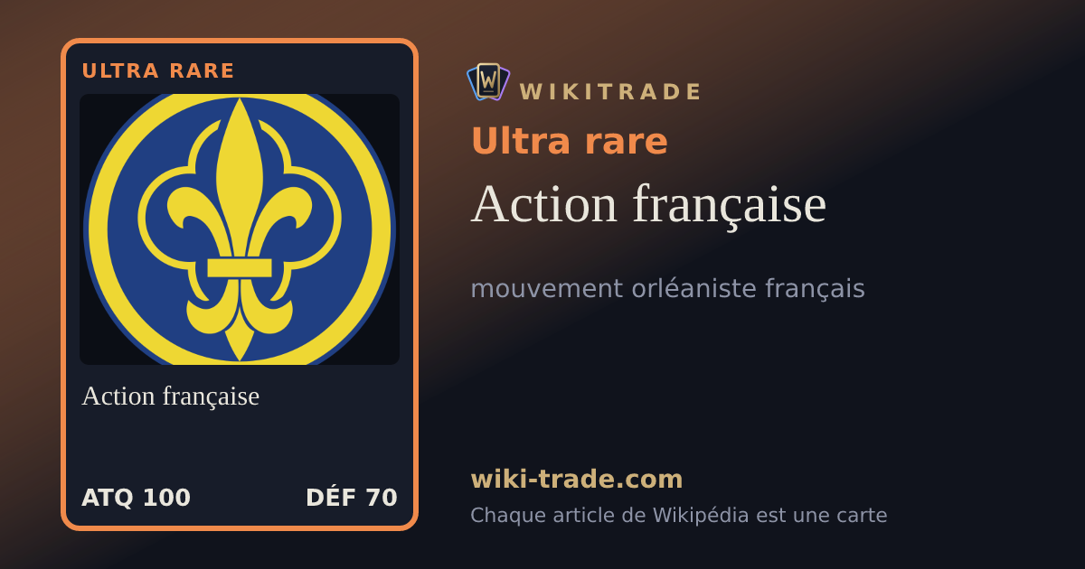 Action française — carte Ultra rare
