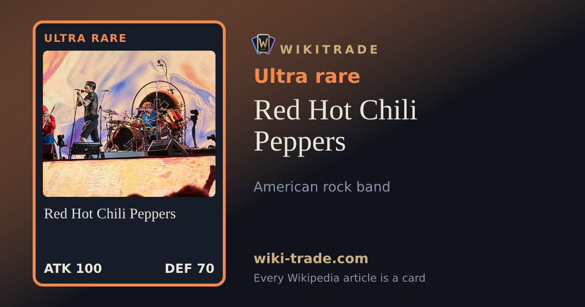 Red Hot Chili Peppers — Ultra rare card