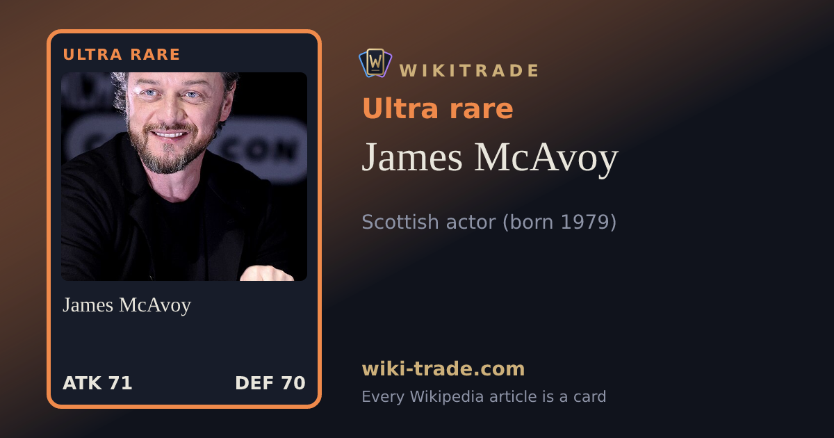 James McAvoy — Ultra rare card