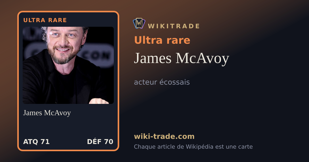 James McAvoy — carte Ultra rare