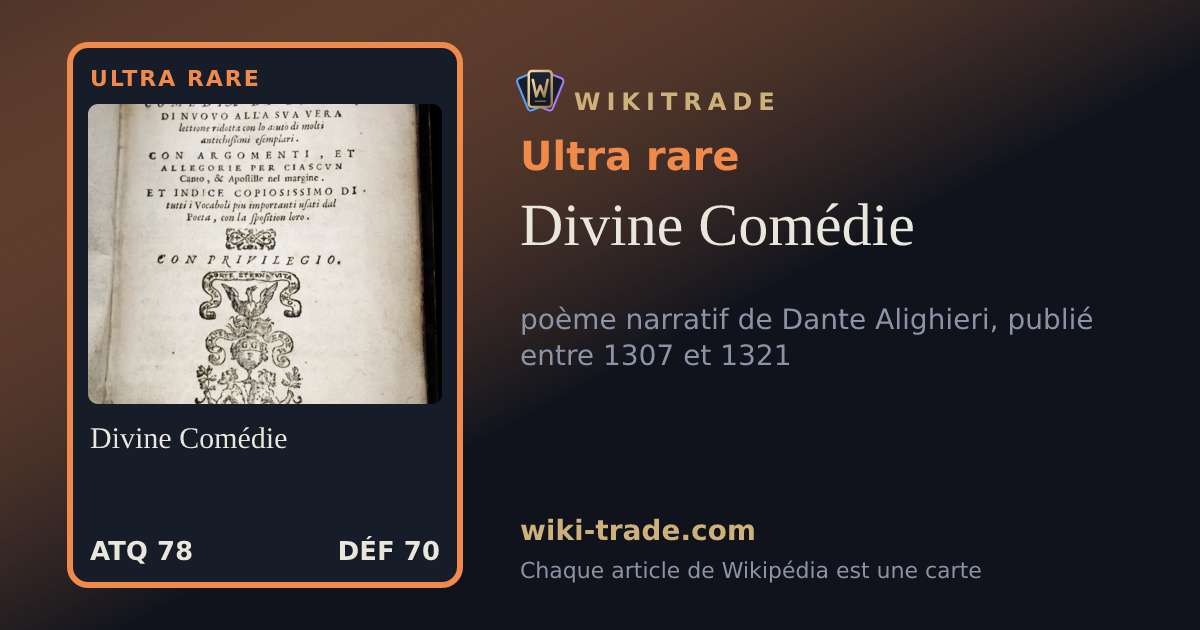 Divine Comédie — carte Ultra rare