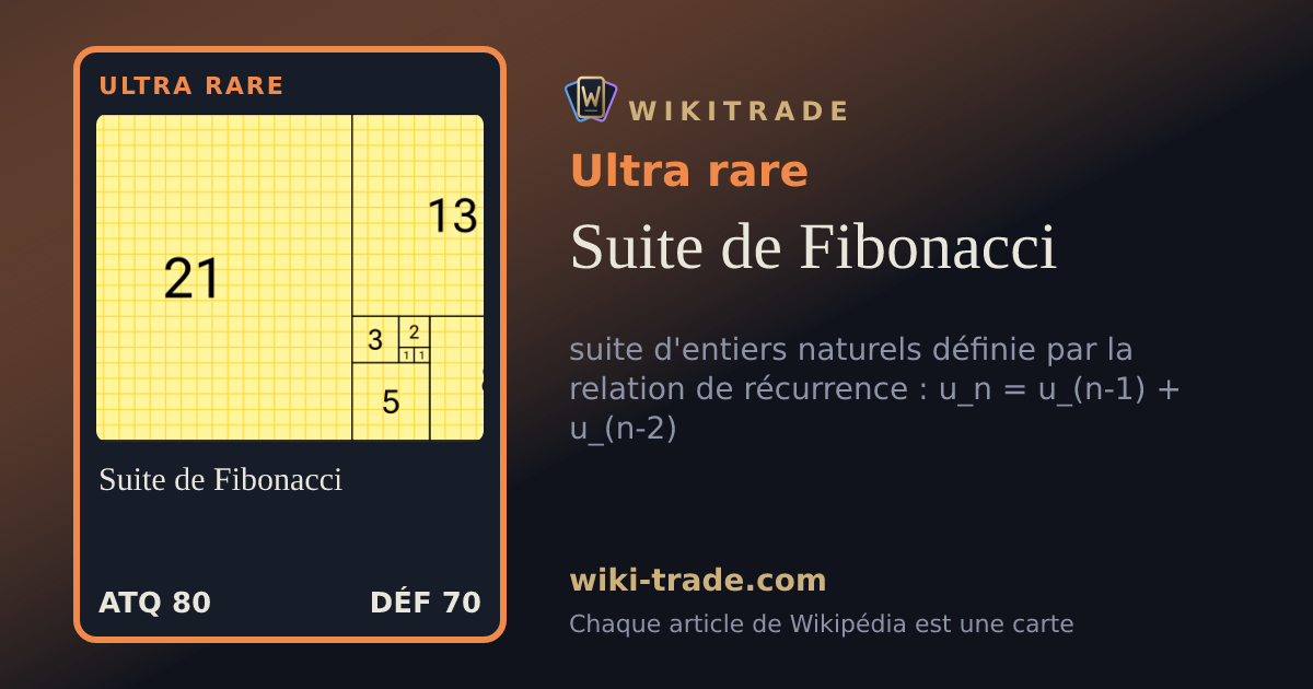 Suite de Fibonacci — carte Ultra rare