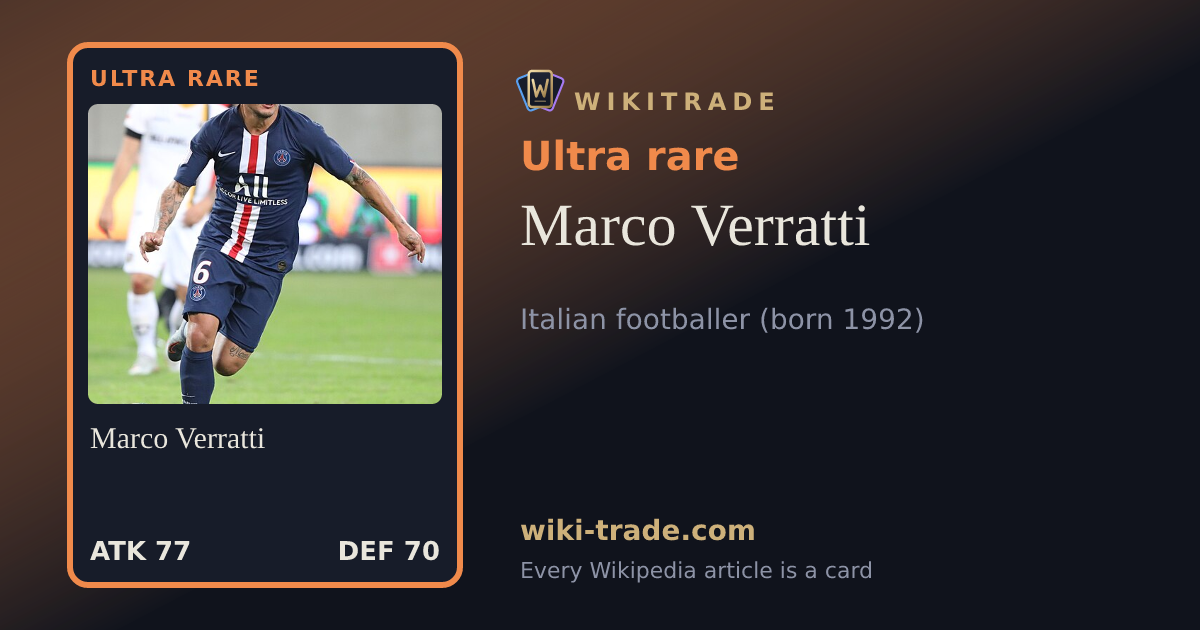 Marco Verratti — Ultra rare card