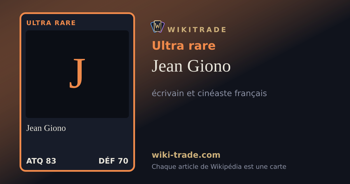 Jean Giono — carte Ultra rare