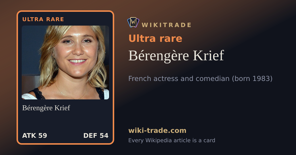 Bérengère Krief — Ultra rare card