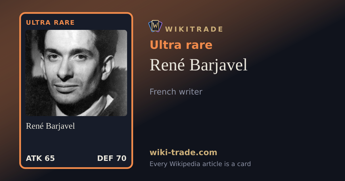 René Barjavel — Ultra rare card