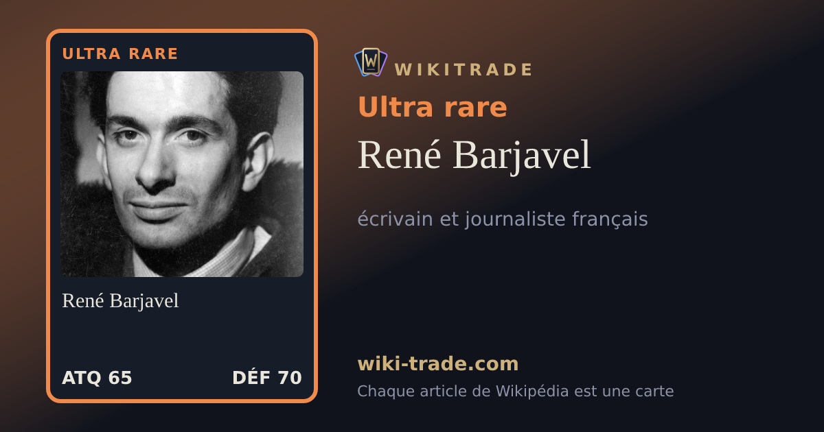René Barjavel — carte Ultra rare