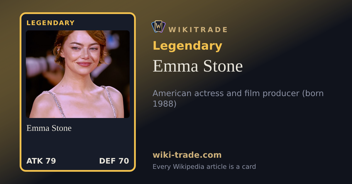Emma Stone — Legendary card