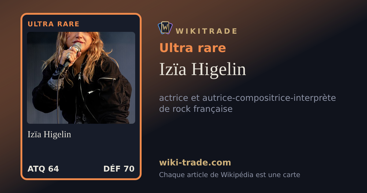 Izïa Higelin — carte Ultra rare