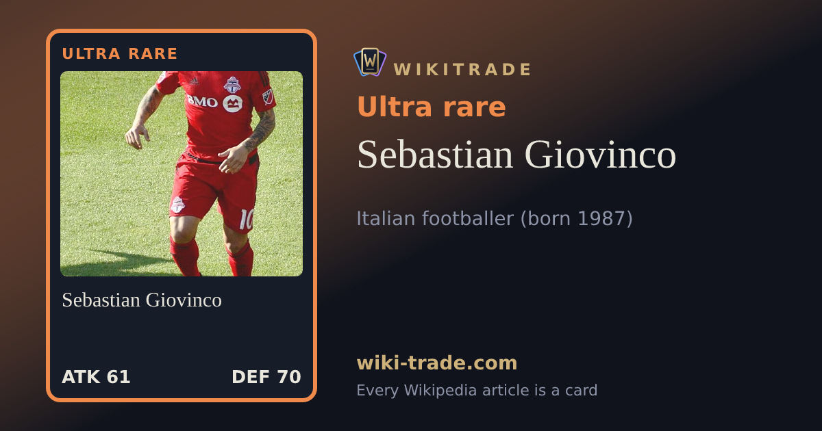 Sebastian Giovinco — Ultra rare card
