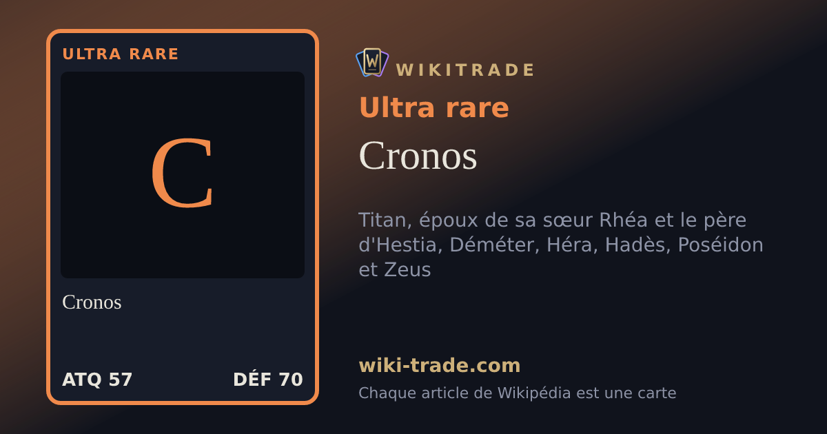 Cronos — carte Ultra rare